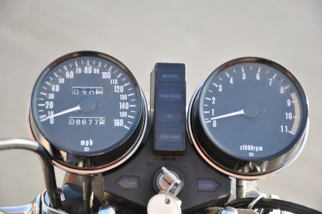 Kawasaki KZ900 instruments. Photograph courtesy of Indian Motorcycles of Chicago